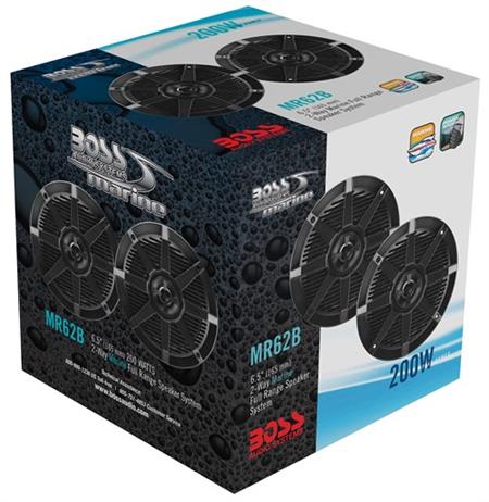 BOSS Audio Systems MR62B Marin Hoparlör 165mm Siyah