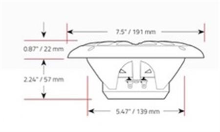 BOSS Audio Systems MR6W Marin Hoparlör 165mm