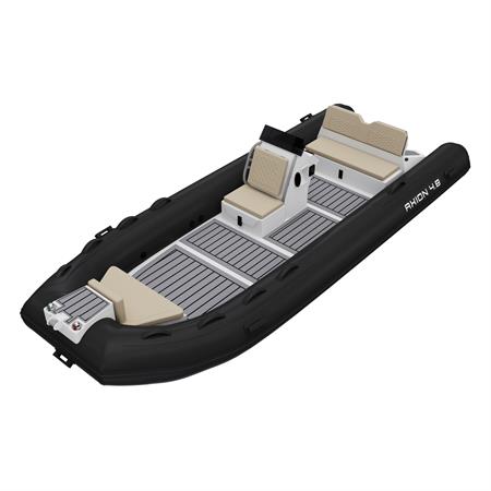 BTM Boat AXION 4.8 Alüminyum Sabit Tabanlı Konsollu Şişme Bot - Siyah