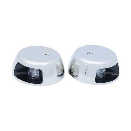 Burun İskele Sancak Feneri Krom Takım 12V Led