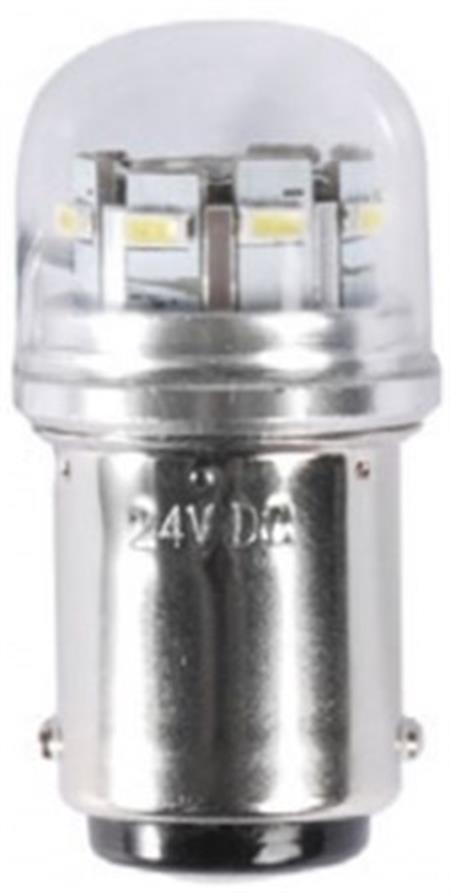 Cam Kapaklı Ledli Ampul BA15D 12/24V DC 1,5W
