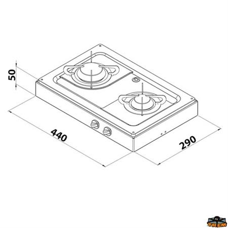 CAN FN1332 Çiftli Set Üstü Ocak