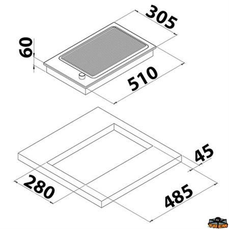 Trem PB1328 Elektrikli Seramik Izgara