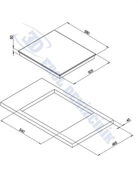Can Vitro Seramik Dört Gözlü Ocak Dokunmatik