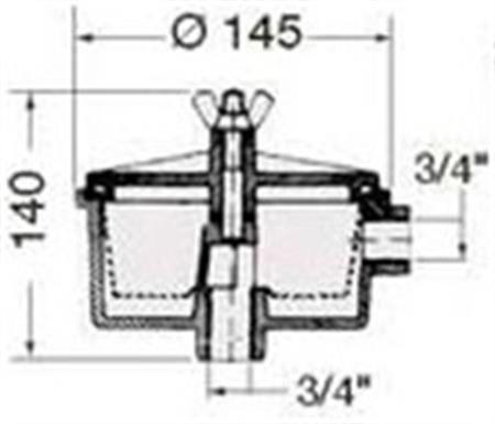 Deniz Suyu Filtresi 150 lt/dak Çap 19mm