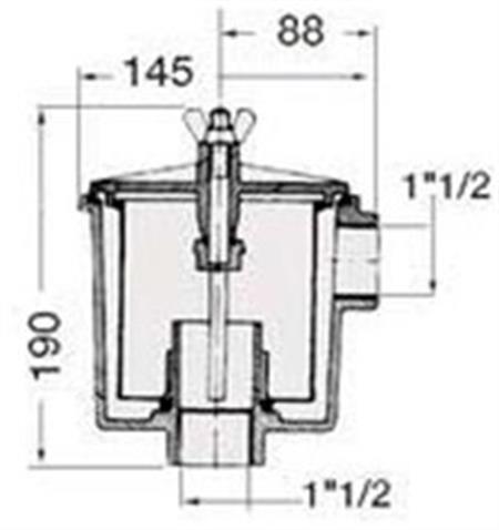 Deniz Suyu Filtresi Çap 300 lt./dak Çap: 38mm