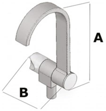 Döner Başlıklı Kromaj Musluk-Soğuk