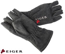 Eiger Fleece Glove Half Fingers Dark Grey