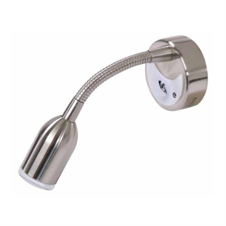 Esnek Okuma Lambası Krom 12V Led Sıcak Beyaz
