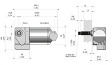 Exalto 215BD Serileri LD Silecek Motoru 12V 25 mm