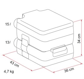 FIAMMA BI-POT 34 Portatif Tuvalet