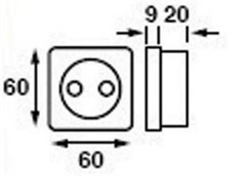 Frilight TV Anten Prizi Çiftli Kromaj