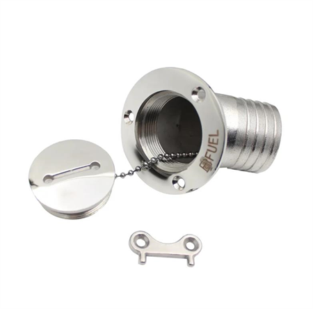 Fuel Dolum Kapağı Eğimli Krom 38mm