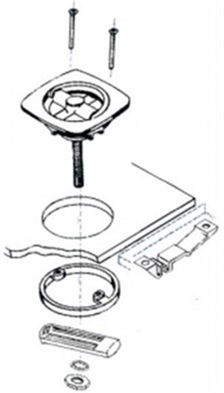 Gömme Kulp 63x63 mm