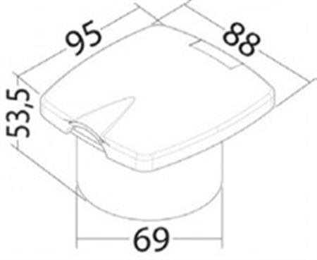 Gömme Su Çıkışı Kromaj Kare