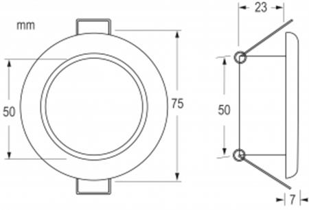 Hella Marine Apelo EuroLED75 RGB/W tavan lambası