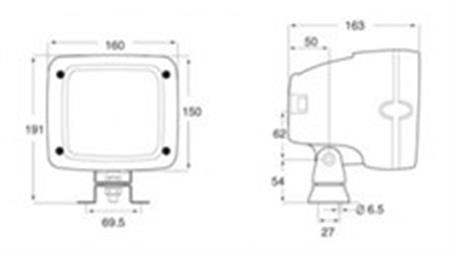 Hella Marine Güverte Aydınlatma Lambası 24V  6142 XENON