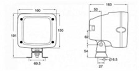 Hella Marine Güverte Aydınlatma Lambası 12V  6142 XENON