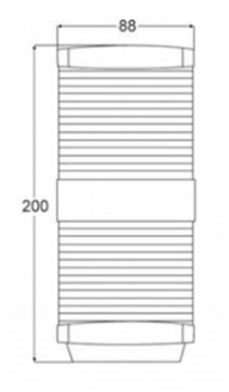 Hella Marine Model 2984 3 Renkli Çapa Fenerli Seyir Feneri  12V/10-25W