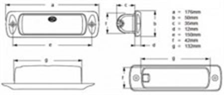 Hella Marine Sea Hawk Led Güverte Aydınlatma Lambası Gömme
