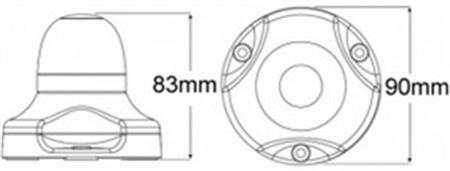 Hella Marine seyir feneri  ledli  kırmızı 360