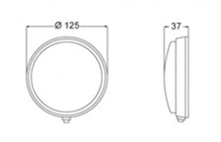 Hella Marine Tavan Lambası Tip 8513 12V/10W Beyaz