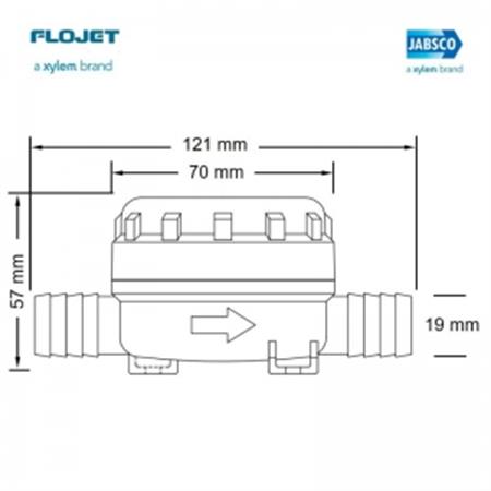 Jabsco pompa filtresi