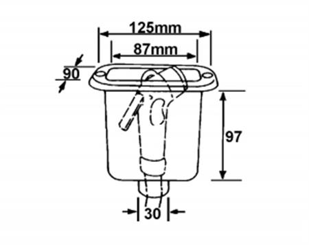 Kapaklı duş yuvası