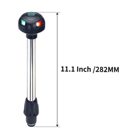 Krom Bayrak Direği İskele Sancak 28CM 12V