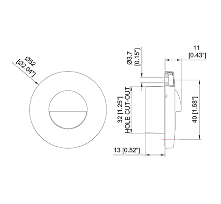Labarka LED Merdiven Lambası 12V Mavi