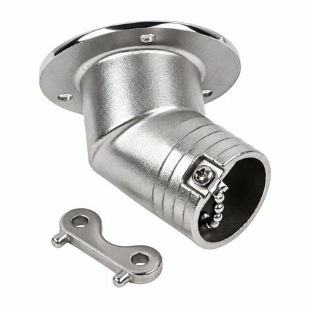 Krom Su Dolum Ağzı 38 mm - Eğimli
