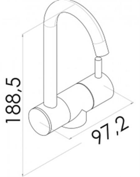 Kromaj Musluk Soğuk/Sıcak Seramik Mikserli