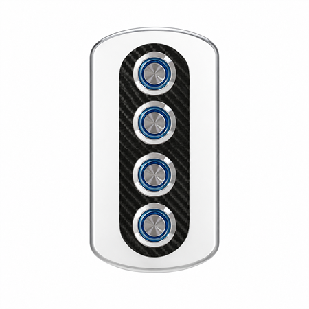 Labarka 4lü Krom Switch Panel Sigortalı 12-24V