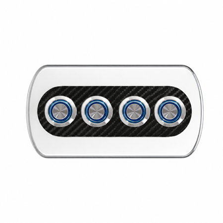 Labarka 4lü Krom Switch Panel Sigortalı 12-24V