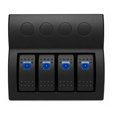 Labarka 4lü Switch Panel Otomatik Sigortalı Mavi LEDli 12-24V