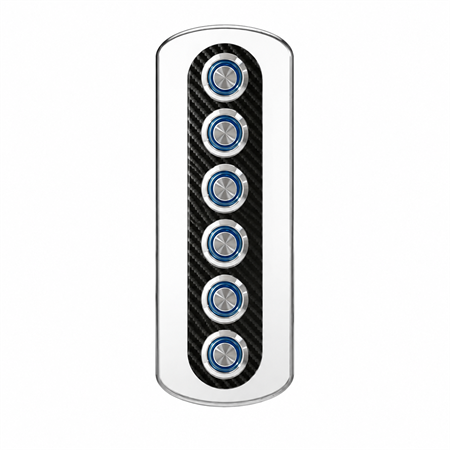 Labarka 6lı Krom Switch Panel Sigortalı 12-24V
