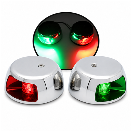 Labarka LED Baş İskele Sancak Feneri Krom İkili 12V