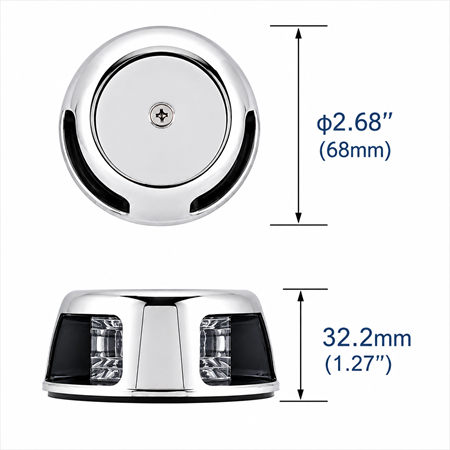 Labarka LED Baş İskele Sancak Feneri Krom 12V