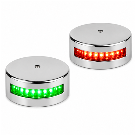 Labarka LED Baş İskele Sancak Feneri Krom İkili 12V