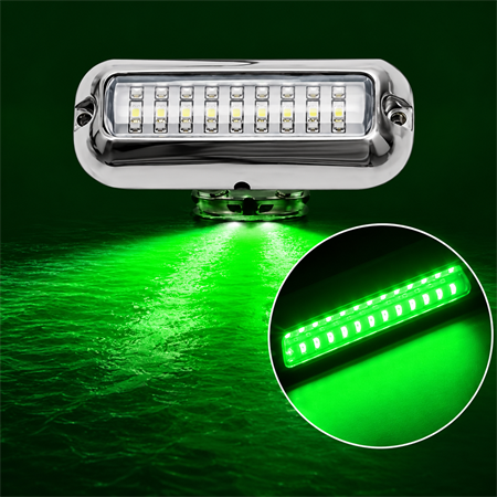 Labarka Su Altı Lambası 27 LEDli 12/24V Yeşil