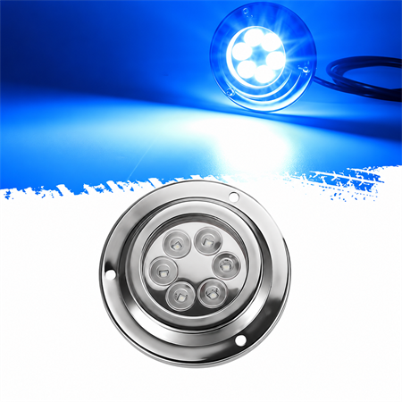 Labarka Su Altı Lambası 6 LEDli 12/24V Mavi