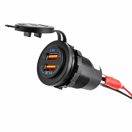 Labarka USB Soketi 12/24V QC 3.0