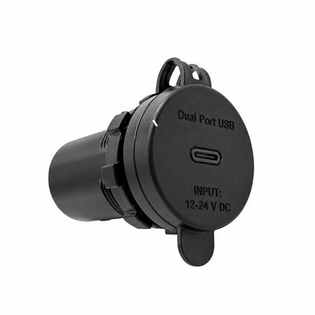 Labarka USB + Type-C + Voltmetre Soketi 12/24V
