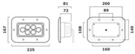 Ledli Kıç Aydınlatma Lambası 12/24V