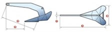 Lewmar Delta Tip Çıpa 6kg