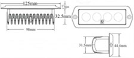 Lumitec Güverte Aydınlatma Lambası 12V/30V Gömme