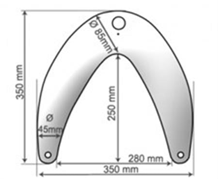 Majoni Baş Usturmaça 35cm Çap:35cm Beyaz