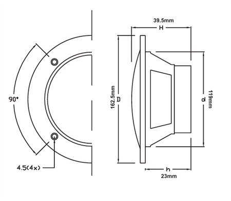 Labarka Slim Marin Hoparlör 13,5cm Beyaz - 40 Watt