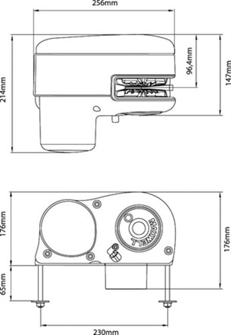 Maxwell HRC6 Serisi 400W 12V 6 mm Tambursuz Yatay Irgat