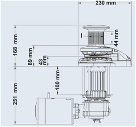 Maxwell RC-10 1000W 12V 8mm Tamburlu Dik Irgat